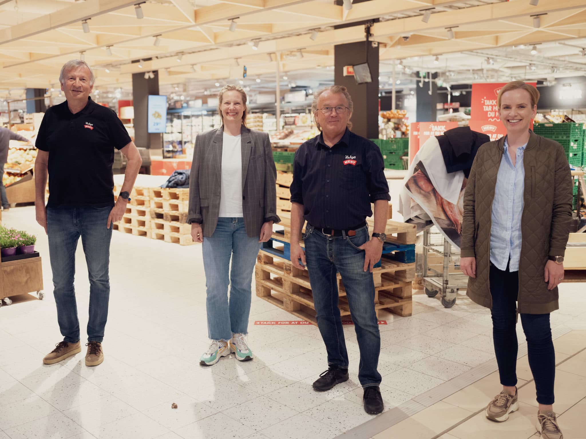 Representanter fra Gladmat, ASKE servering og Helgø Meny